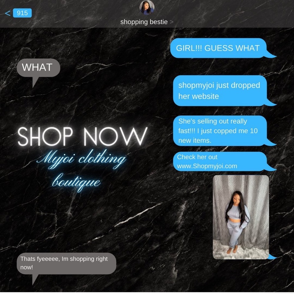 Shop my website https://myjoiclothing.com/ & follow my Instagram @ShopMyjoi ☺️